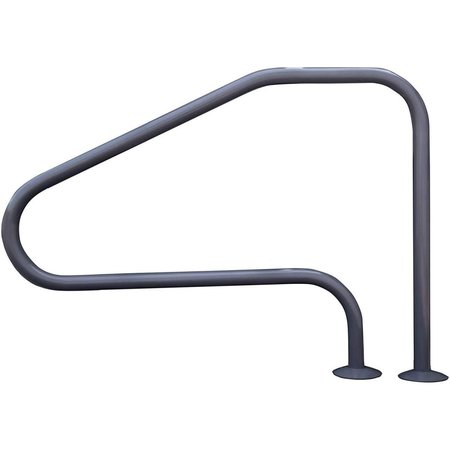 RETOZAR 4 Bend Swimming Pool Mounted Polymer Handrail, Graphite Gray RE2475478